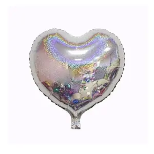 18inch Laser Metallic Star heart Foil Balloons Wedding Baby Shower Birthday Party Decor Helium Inflatable Globos Gift