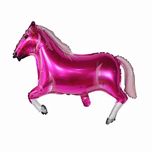 New Design Cartoon Animal Foil Balloon Horse Shaped Balloons Children's Birthday Party Decoration Toys