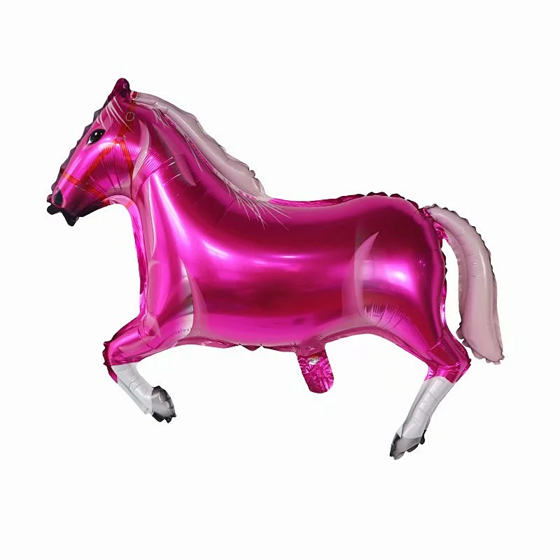 New Design Cartoon Animal Foil Balloon Horse Shaped Balloons Children's Birthday Party Decoration Toys