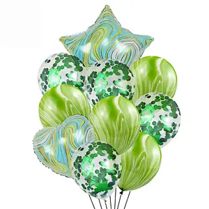 18 Inch Agate Confetti Birthday Balloon Set Agate Aluminum Balloon Set For Wedding Ceremony Party Decoration