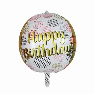 Wholesale Birthday Party 4D Decoration Balloon Children Birthday Accessories Happy Birthday Balloons