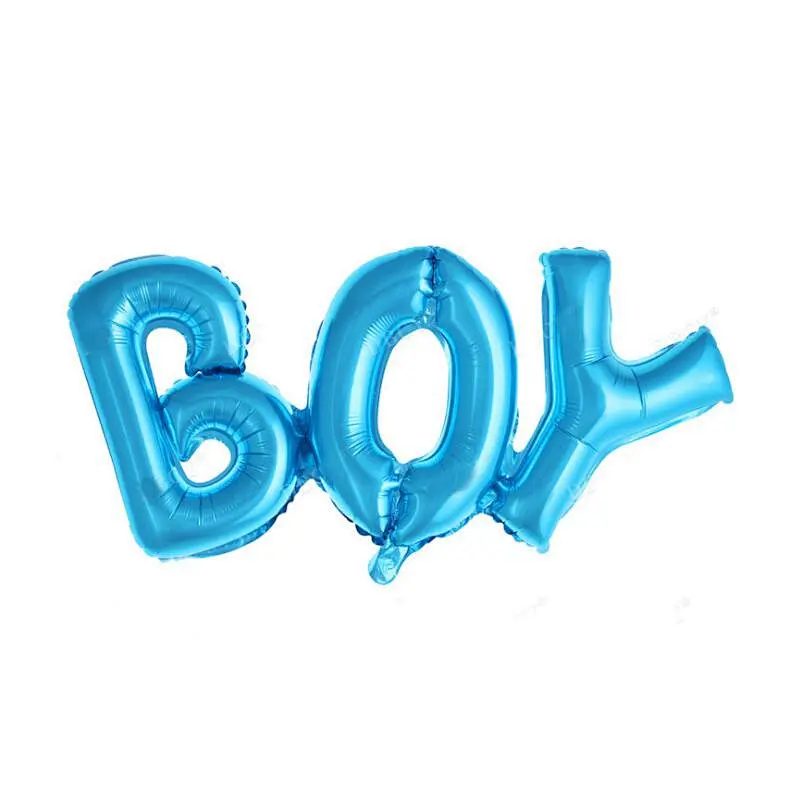 Large Connection Boy Girl Letter Foil Balloons Baby Shower Supplies Home Kids Birthday Balloon Party Decoration Helium Balloon