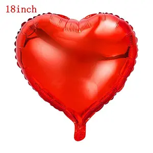Wedding Party Supplies Red Love Foil Balloon Red And White Heart Latex Balloon Valentines's Day Decorations