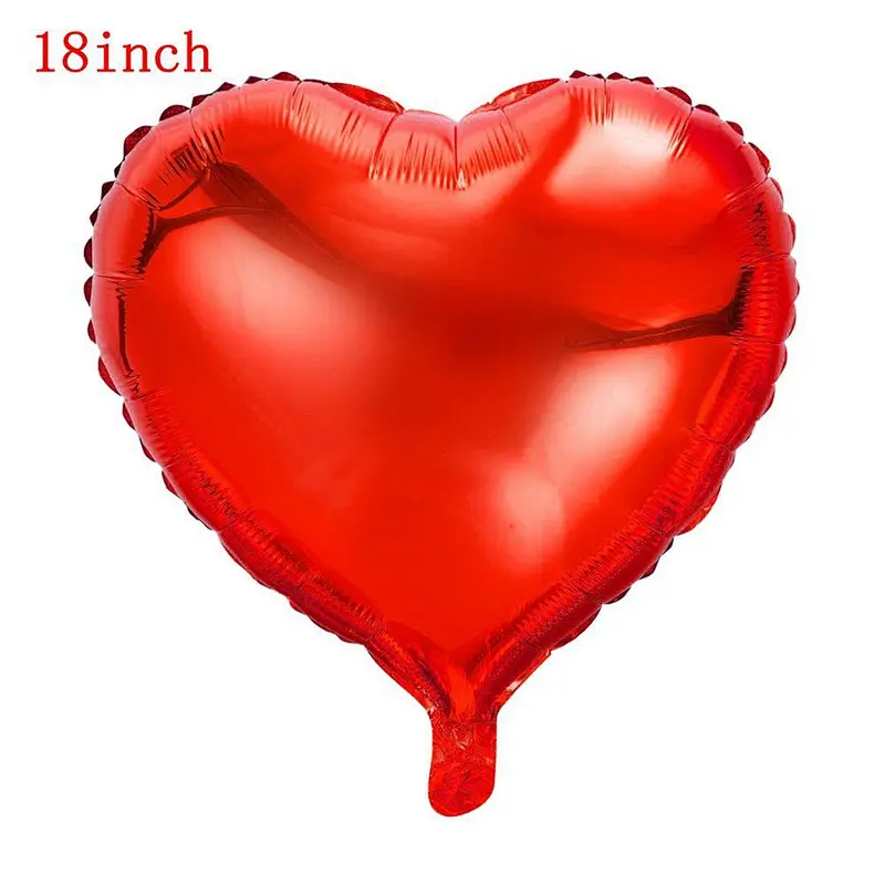 Wedding Party Supplies Red Love Foil Balloon Red And White Heart Latex Balloon Valentines's Day Decorations