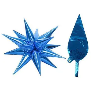 Cheap DIY Gold Star Balloon For Wedding Ons Birthday Party Globos Air Ballons Water Drop Foil Balloons 4D Explosion Balloon