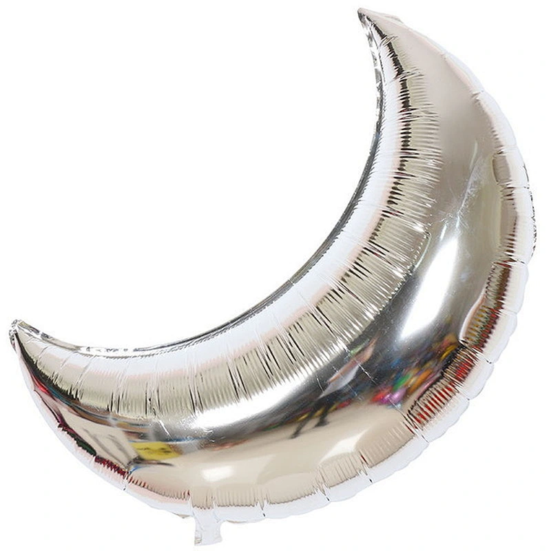 36 Inch Moon Foil Balloon 18 Inch Star Balloons Set for Wedding Birthday Anniversary Eid Party Decoration
