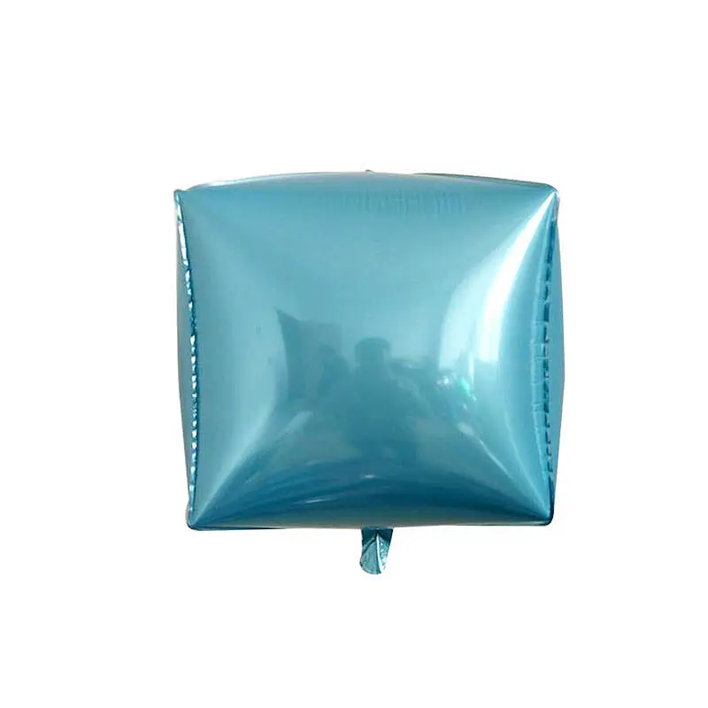 Wholesale 24 inch 4D Cube Diamond Shaped Foil Balloons Helium Balloon Wedding Decoration For Birthday Party Supplies