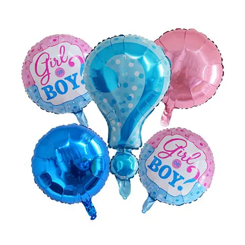 Wholesale Baby Shower Party Decoration Balloon Set Baby Girl or Boy 1st Birthday 5pcs Balloon Set