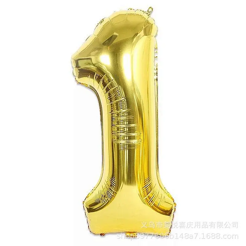 Amazon Hot Sale 1st Birthday Party Decoration Supplies Happy Birthday Foil Latex Balloons Set