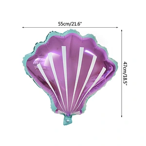 7pcs/lot Mermaid Party Balloons 40inch Number Foil Balloon Kids Birthday Party Decorations Baby Shower Decor Helium Globos