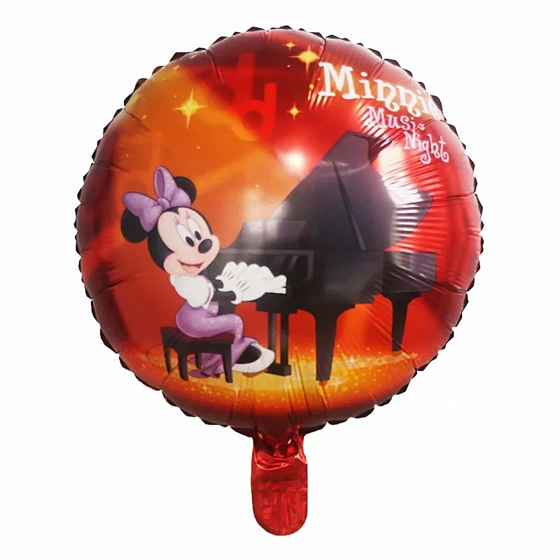 Hot Sales 18 Inch Mickey Minnie Mouse Globos Cartoon Round Heart Foil Balloon Kid's Birthday Party Decorations Toys Balloons