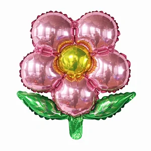 New Design Wedding Birthday Party Decor Balloon 18 Inch Flower Shape Foil Balloon
