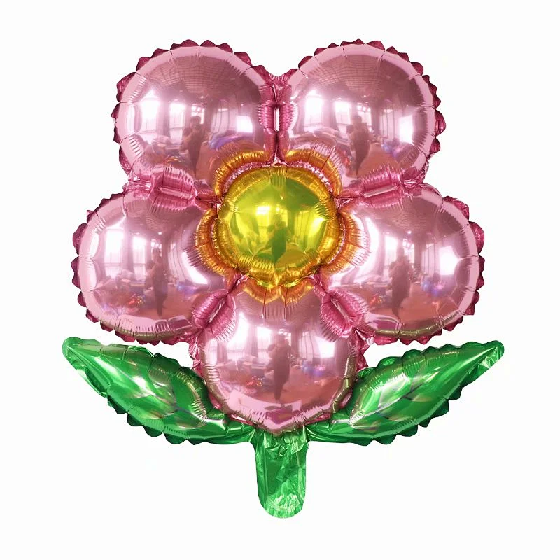 New Design Wedding Birthday Party Decor Balloon 18 Inch Flower Shape Foil Balloon