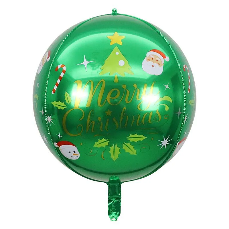 22 inch 4D helium aluminum foil balloon Merry Christmas globos decoration