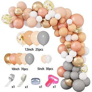 balloon arch kit supplies peach latex balloon for baby shower girls birthday party decoration