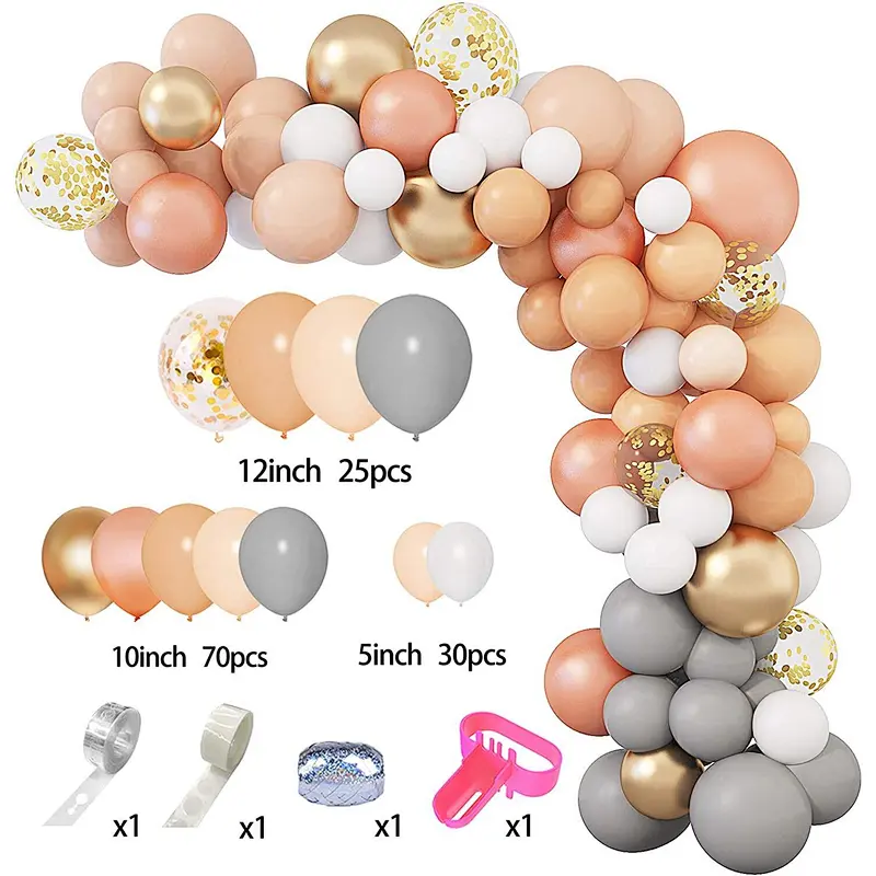 balloon arch kit supplies peach latex balloon for baby shower girls birthday party decoration