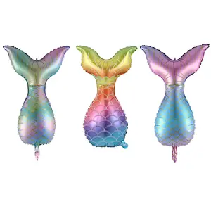 Cheap 22inch Mermaid Tail Foil Balloon Mermaid Party Decoration Balloons
