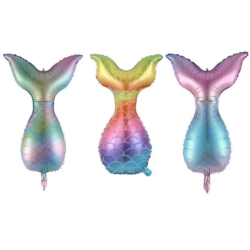 Cheap 22inch Mermaid Tail Foil Balloon Mermaid Party Decoration Balloons