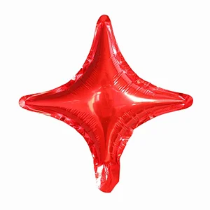 Solid Color Party Decoration Balloon 10 Inch Four Point Star Foil Balloon Wholesale