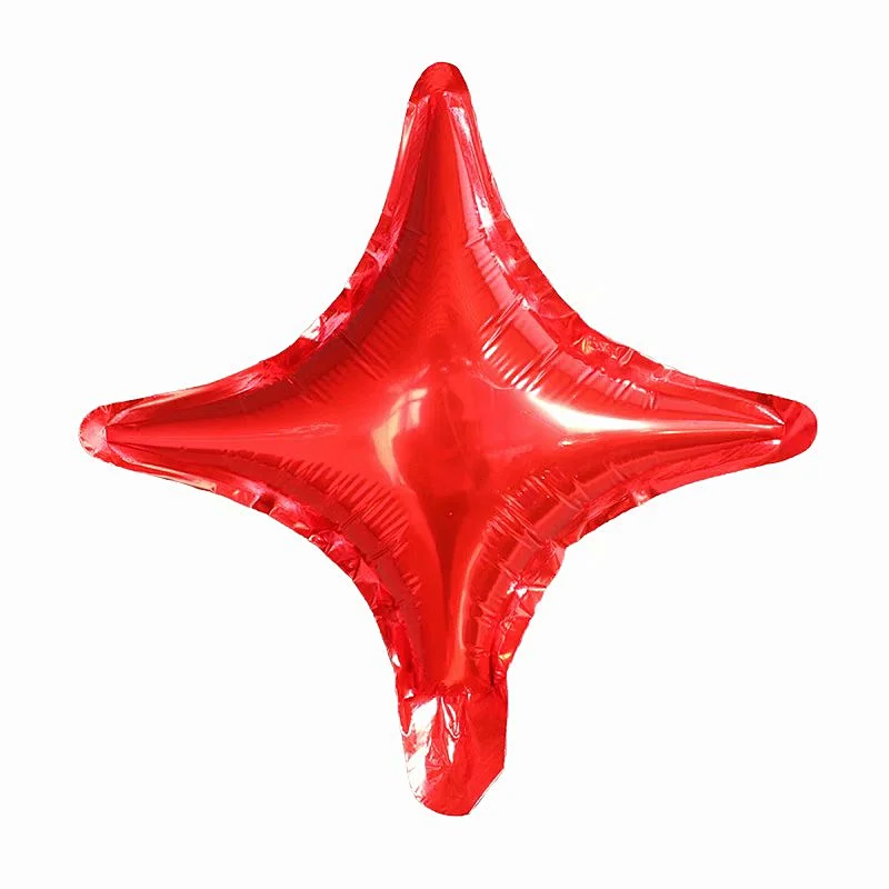 Solid Color Party Decoration Balloon 10 Inch Four Point Star Foil Balloon Wholesale