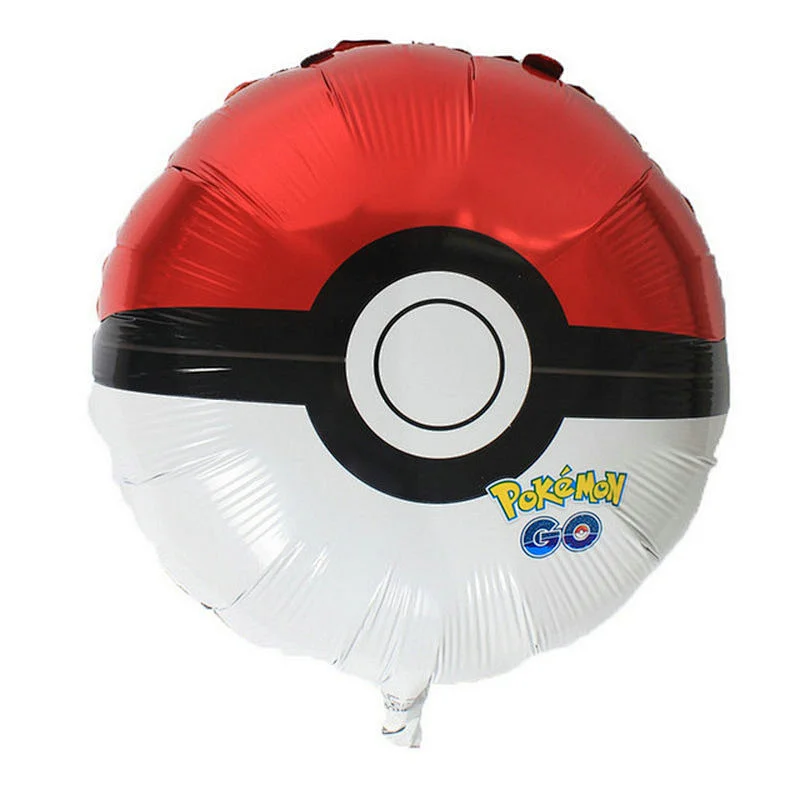 18 inch Cartoon Pika chu Balloon Party Wedding Decoration Globos PokeBalls Foil Helium Poke mon Balloons