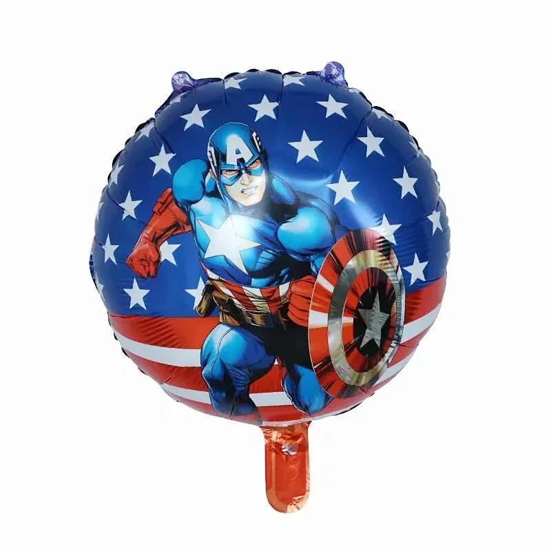 18 Inch Super Hero Balloon The Avengers Spider Man Iron Man Captain America Foil Balloon Children's Birthday Party Supplies