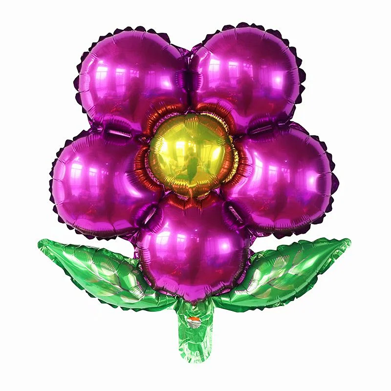 New Design Wedding Birthday Party Decor Balloon 18 Inch Flower Shape Foil Balloon