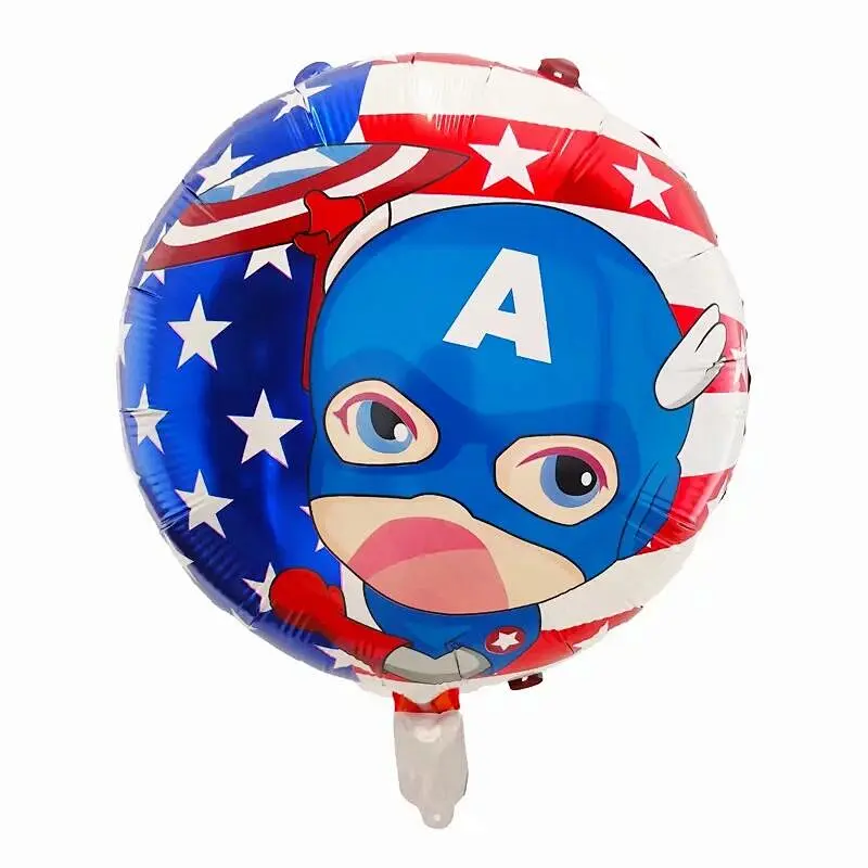18 Inch Super Hero Balloon The Avengers Spider Man Iron Man Captain America Foil Balloon Children's Birthday Party Supplies