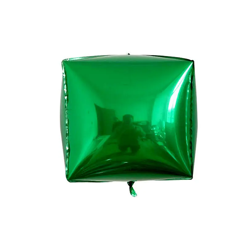 Wholesale 24 inch 4D Cube Diamond Shaped Foil Balloons Helium Balloon Wedding Decoration For Birthday Party Supplies