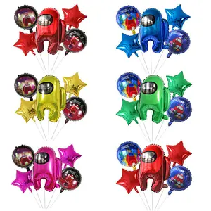 Among Us Game Theme Balloon Set Globos Kids Toys Balloons For Birthday Party Decoration Supplies