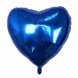 Party Decoration Aluminum Foil Balloon 30 Inch Solid Color Heart Shape Balloon Wholesale