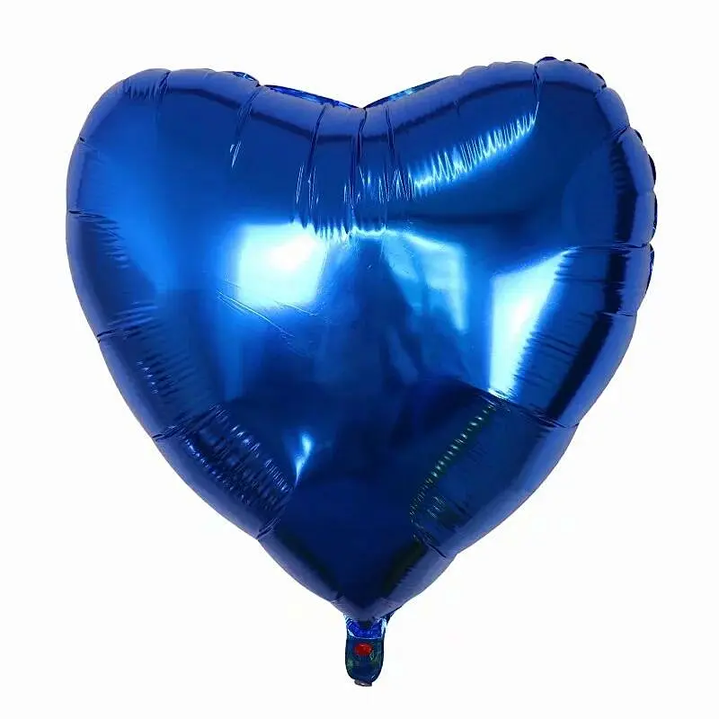 Party Decoration Aluminum Foil Balloon 30 Inch Solid Color Heart Shape Balloon Wholesale