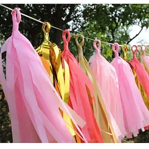 Balloons Glitter Paper Tassel For Party Decoration Supplies Balloon Accessories