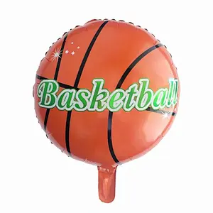 18 Inch Sports Theme Globos Football Volleyball Basketball Foil Helium Balloon Kids Toy Balloon