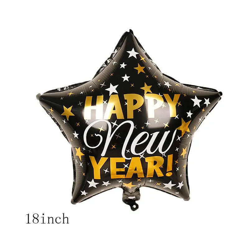 18inch happy new year foil balloons for happy new year party supplies