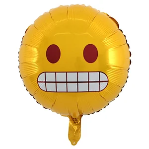 18'' Expression Emoji balloons for birthday party cute cool kiss cry Smiling face grimace Funny helium Balloon
