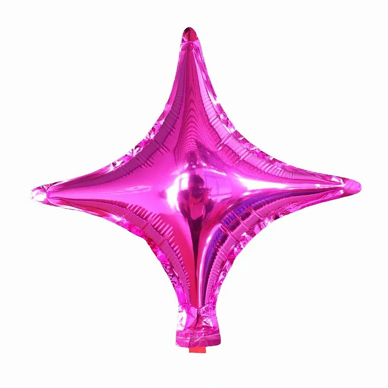 Solid Color Party Decoration Balloon 10 Inch Four Point Star Foil Balloon Wholesale