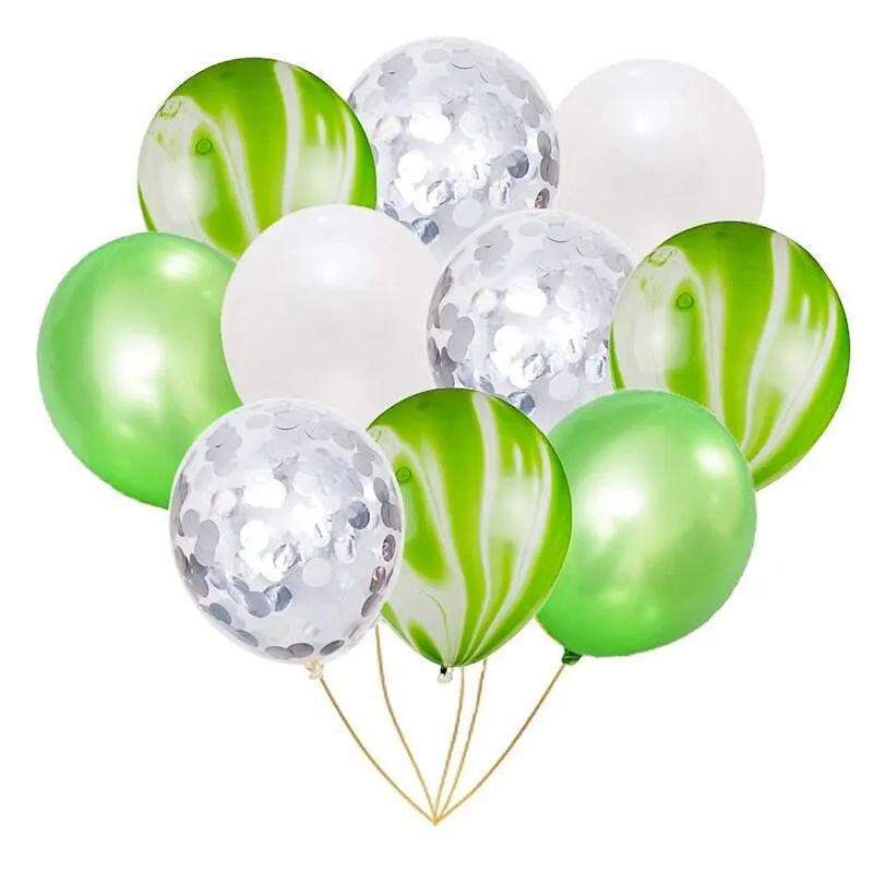 10pcs 12 inch Colorful Marble Confetti Latex Balloons Wedding Birthday Party Decoration Globos