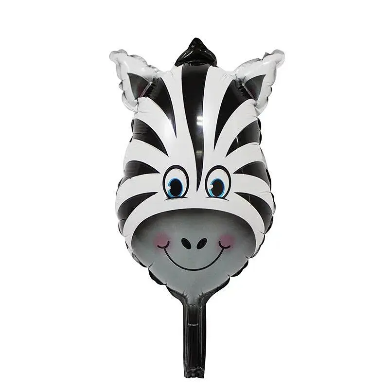 In Stock Animal Head Foil Balloons Happy Birthday Party Decorations Kids Party Tiger Lion Inflatable Globes
