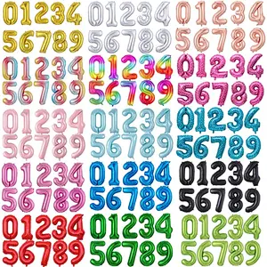 Number Balloon 40inch Digital Aluminium Foil Balloons For Birthday Party Decoration Globos De Numero