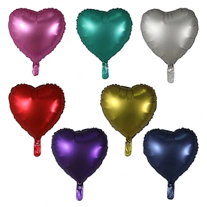 18inch Chrome Metallic Heart Star Round Helium Foil Balloons Birthday Party Wedding baby shower Decorations