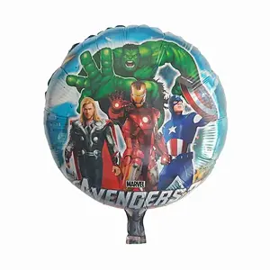 18 Inch Super Hero Balloon The Avengers Spider Man Iron Man Captain America Foil Balloon Children's Birthday Party Supplies