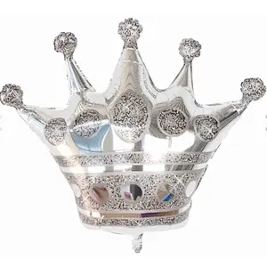 5pcs Crown Balloon Globos 18 Inch Happy Birthday Balloon Children Birthday Party Celebration Decoration Foil Balloon
