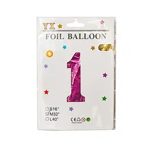 Hot Sale 40 Inch Large Numbers Balloons With Card Individually Packing For Party Decorations Helium Mylar Big Number Balloon