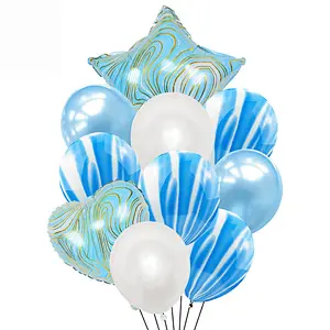18 Inch Agate Confetti Birthday Balloon Set Agate Aluminum Balloon Set For Wedding Ceremony Party Decoration