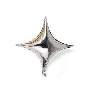 Colorful 24 inch Four-Pointed Corners Star Balloon Birthday Balloons Baby Shower Wedding Party Decoration Foil Helium Balloon