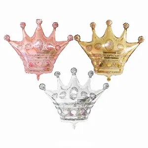 New Design Wedding Birthday Party Decoration Balloon Large Size Crown Shape Foil Balloon