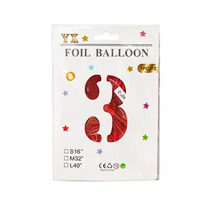 Hot Sale 40 Inch Large Numbers Balloons With Card Individually Packing For Party Decorations Helium Mylar Big Number Balloon