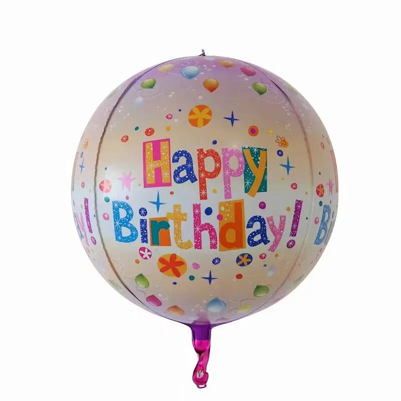 Wholesale Birthday Party 4D Decoration Balloon Children Birthday Accessories Happy Birthday Balloons