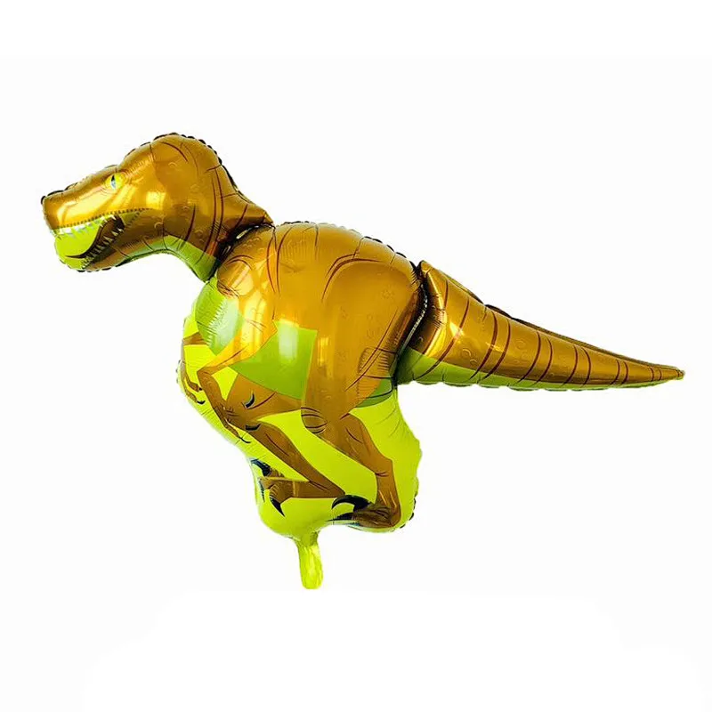 3D Waking Cartoon Dinosaur Shaped Standing Animal aluminum Foil Balloons tyrannosaurus For Children Birthday Toys party supplies